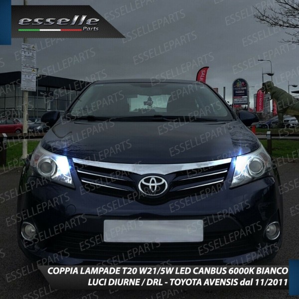 Conversione Fari Full LED 6000K bianco Toyota Avensis MK3