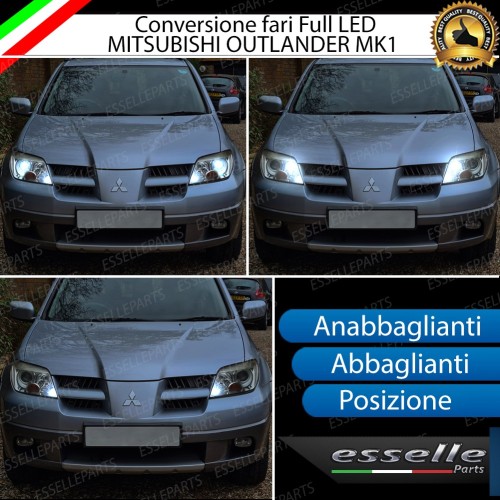 Conversione Fari Full LED MITSUBISHI OUTLANDER MK1 Con fari Lenticolari