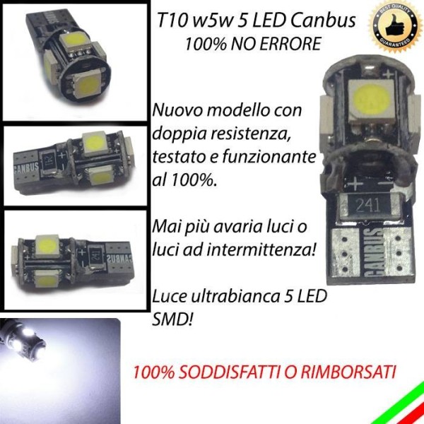 Conversione Fari Full LED per Mitsubishi Pajero Sport MK2 6000K Bianco Canbus