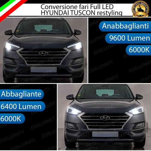 Conversione Fari Full LED 6000K bianco Hyundai Tucson 3 Restyling