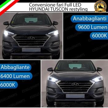 Conversione Fari Full LED 6000K bianco Hyundai Tucson 3 Restyling Conversione Fari Full LED 6000K bianco Hyundai Tucson 3 Restyling