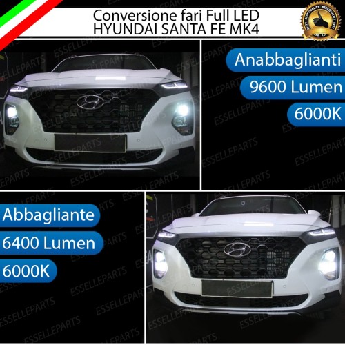 Conversione Fari Full LED 6000k canbus HYUNDAI SANTA FE 4