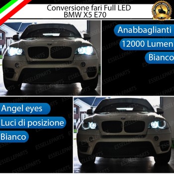 Conversione Fari Full LED Per Bmw X5 E70 6000K Bianco Canbus