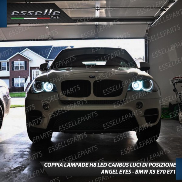 Conversione Fari Full LED Per Bmw X5 E70 6000K Bianco Canbus