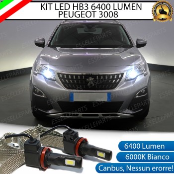 Kit Full LED HB3 6400 LUMEN Abbaglianti PEUGEOT 3008 II