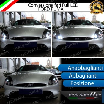 Conversione Fari Full LED 6000k canbus FORD PUMA Luce Bianca No Error