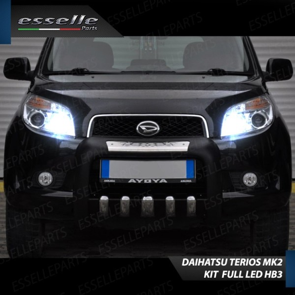 Conversione Fari Full LED 12000LM + 6400LM DAIHATSU TERIOS 2 con Fari Lenticolari