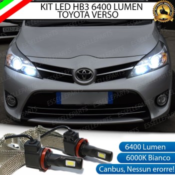 Kit Full LED HB3 6400 LUMEN Abbaglianti TOYOTA VERSO Kit Full LED HB3 6400 LUMEN Abbaglianti TOYOTA VERSO