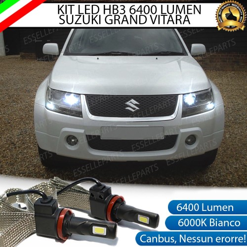 Kit Full LED HB3 6400 Lumen 6000K Abbaglianti GRAN VITARA 2 Con Fari Lenticolari