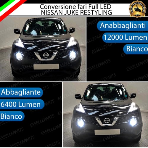 Conversione Fari Full LED 12000LM + 6400LM NISSAN JUKE dal 2014