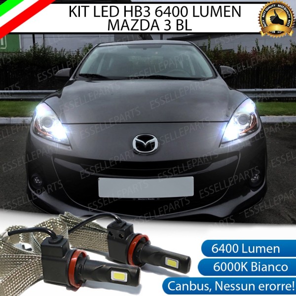 Kit Full LED HB3 6400 LUMEN Abbaglianti MAZDA 3 II BL