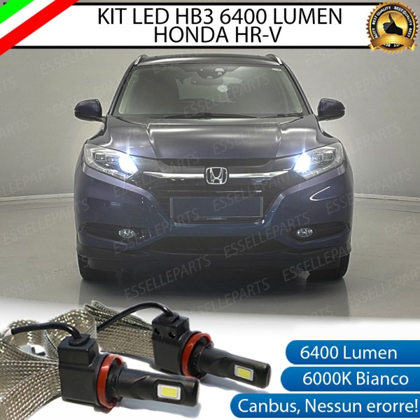 Kit Full LED HB3 6400 Lumen 6000K Abbaglianti HONDA HR-V Mk2 con fari LED di serie
