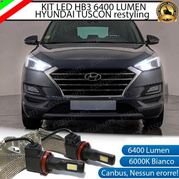 Kit Full LED HB3 6400 Lumen 6000K bianco Abbaglianti HYUNDAI TUCSON 3 RESTYLING Kit Full LED HB3 6400 Lumen 6000K bianco Abbaglianti HYUNDAI TUCSON 3 RESTYLING
