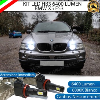Kit Full LED HB3 6400 LUMEN Abbaglianti BMW X5 E53