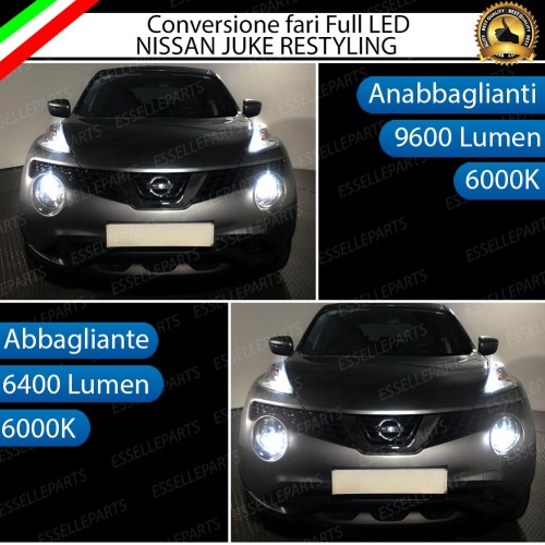 Conversione Fari Full LED 9600LM + 6400LM Nissan Juke