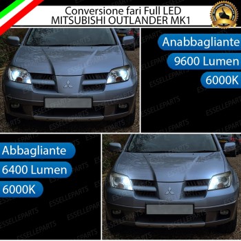 Conversione Fari Full LED MITSUBISHI OUTLANDER MK1 Con fari Lenticolari Conversione Fari Full LED MITSUBISHI OUTLANDER MK1 Con fari Lenticolari