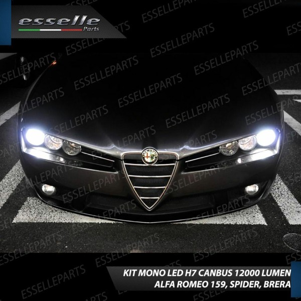 Conversione Fari Full LED luce bianco ghiaccio Canbus Alfa romeo Brera
