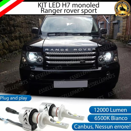 Kit Full LED H7 Monoled 12000 Lumen 6000K bianco LAND ROVER RANGE ROVER MK3