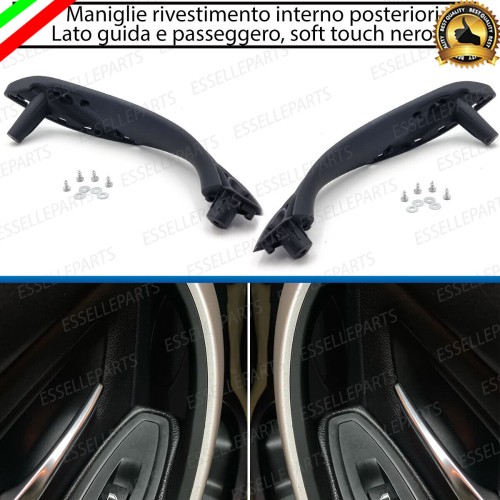 Maniglie Interne Bmw Serie 3 GT F34 Posteriori Lato Guida Lato Passeggero Nero