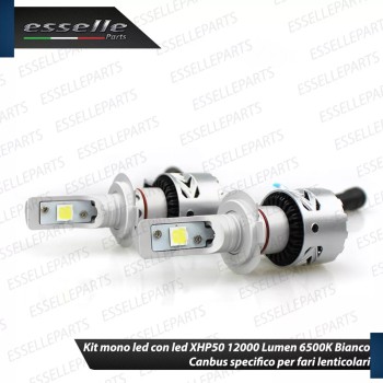 Full LED H7 Monoled 12000 Lumen 6000K SKODA ROOMSTER con fari lenticolari