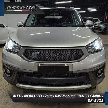 Kit Full LED H7 Monoled 12000 LUMEN Canbus bianco ghiaccio DR EVO5