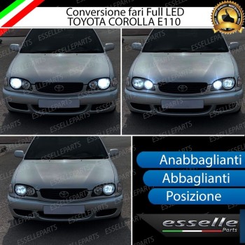 Conversione Fari Full LED per Toyota Corolla E110 6000K Bianco Ghiaccio Canbus