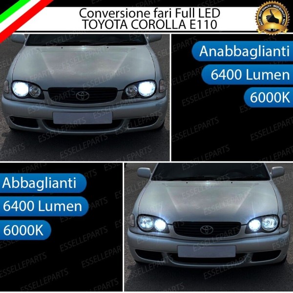 Conversione Fari Full LED Toyota Corolla E110