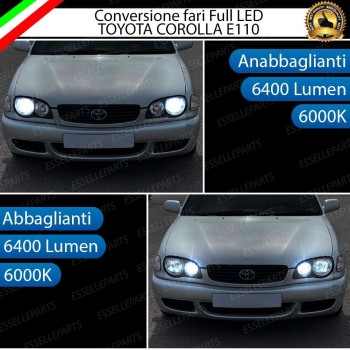 Conversione Fari Full LED 6000k canbus Toyota Corolla E110