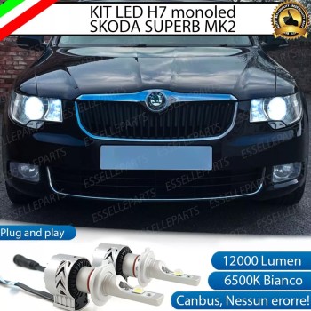 Kit Full LED H7 Monoled 12000 LUMEN SKODA SUPERB II Kit Full LED H7 Monoled 12000 LUMEN SKODA SUPERB II