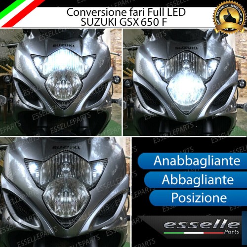 Conversione Fari Full LED per Suzuki GSX 650 (2007-2015) F 6000K Bianco Canbus