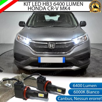 Kit Full LED Hb3 6400 Lumen 6000K bianco Abbaglianti Honda CR-V 4 Fino al 2014