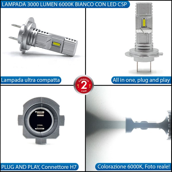 Conversione Fari Full LED per Suzuki GSX 1300  R Hayabusa 6000K Bianco Canbus