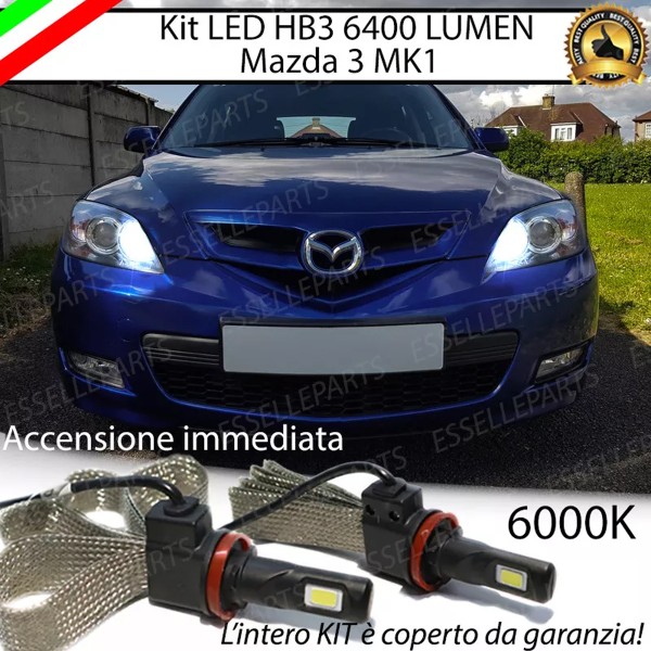Kit Full LED HB3 6400 LUMEN Abbaglianti MAZDA 3 I