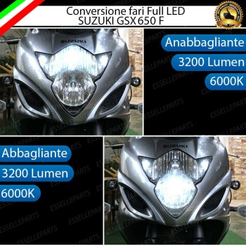 Conversione Fari Full LED 6000k canbus SUZUKI GSX 650 F No Error