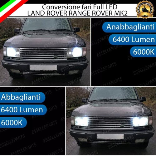 Conversione Fari Full LED 6000k canbus Range Rover II Luce Bianca