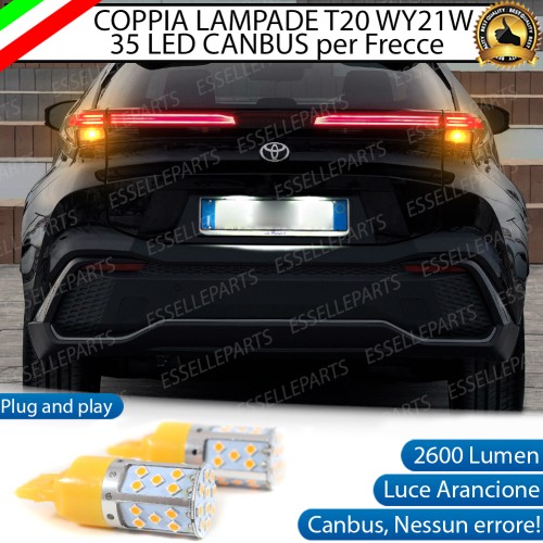 Coppia Frecce Posteriori T20 WY21W 35 LED Canbus per TOYOTA C-HR MK2
