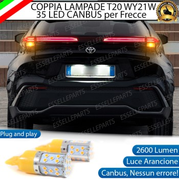 Coppia Frecce Posteriori T20 WY21W 35 LED Canbus per TOYOTA C-HR MK2