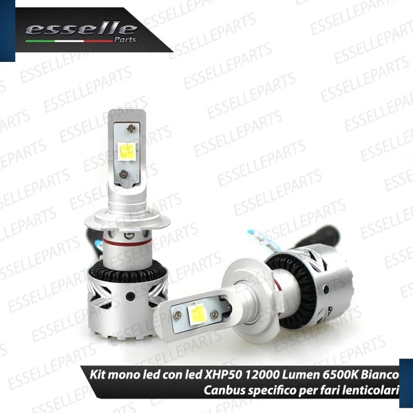 Kit Full LED H7 Monoled 12000 LUMEN Canbus bianco ghiaccio ALFA ROMEO Brera