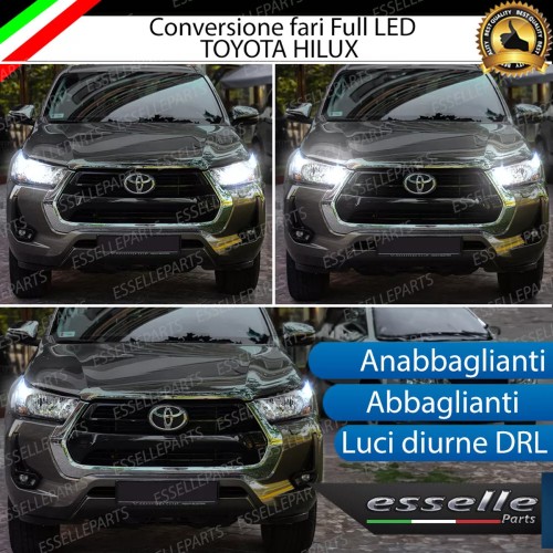 Conversione Fari Full Led Toyota Hilux Mk8 6000k Bianco Canbus 12800 Lumen