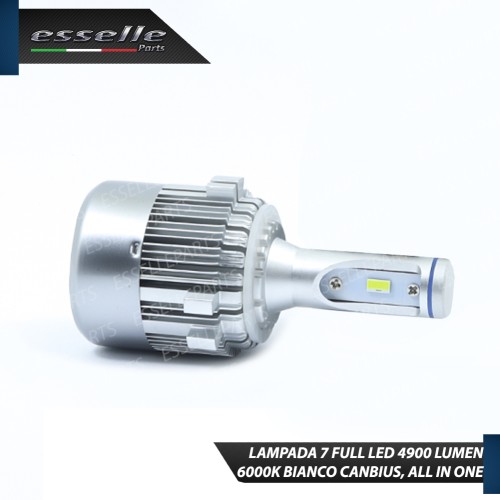 Lampada SINGOLA All in One LED H7 4900 LUMEN Canbus 6000K Bianco Ghiaccio