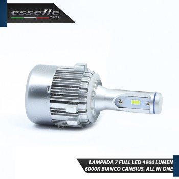 Lampada SINGOLA All in One LED H7 4900 LUMEN Canbus 6000K Bianco Ghiaccio