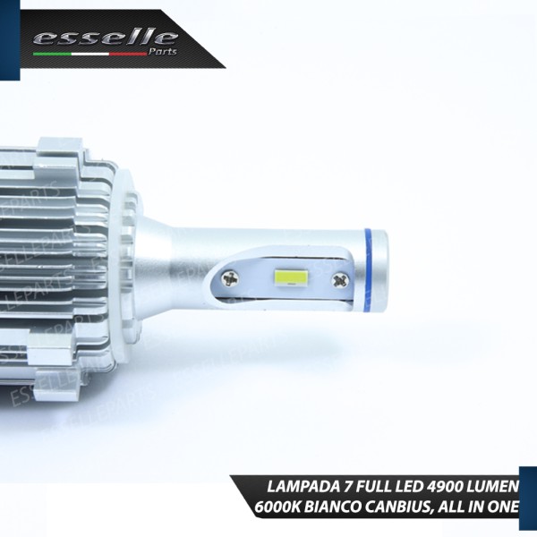 Lampada SINGOLA All in One LED H7 4900 LUMEN Canbus 6000K Bianco Ghiaccio