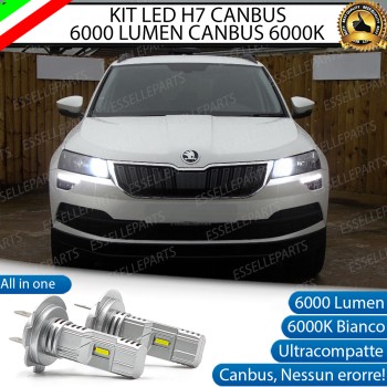 Kit Full LED Ultra Compatto H7 6000 Lumen 6000K Abbaglianti SKODA KAROQ