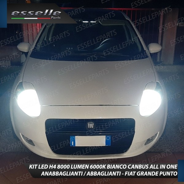 Conversione Fari Full LED Fiat Grande Punto 6000K Bianco CANBUS