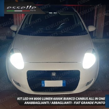 Conversione Fari Full LED Fiat Grande Punto 6000K Bianco CANBUS