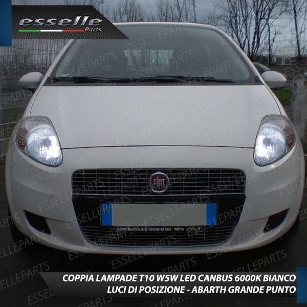 Conversione Full LED Anabbaglianti / Abbaglianti e Luci di posizione LED per LED ABARTH GRANDE PUNTO, 6000K bianco