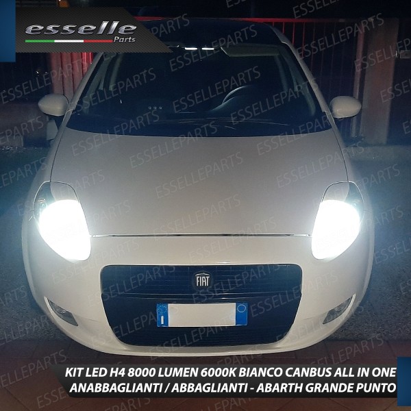 Conversione Full LED Anabbaglianti / Abbaglianti e Luci di posizione LED per LED ABARTH GRANDE PUNTO, 6000K bianco