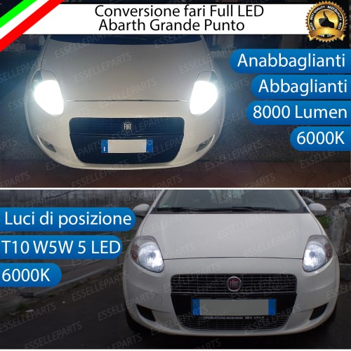 Conversione Fari Full LED 8000 LM per ABARTH GRANDE PUNTO