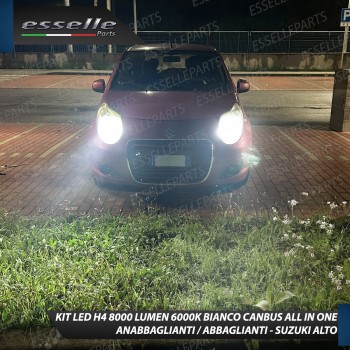 Kit Full LED H4 8000 Lumen 6000K Bianco Suzuki Alto MK7