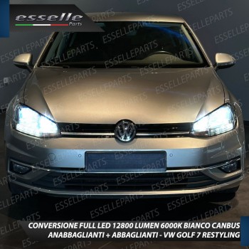 Conversione Fari Full LED H7 + H9 6000K VW GOLF MK7 canbus